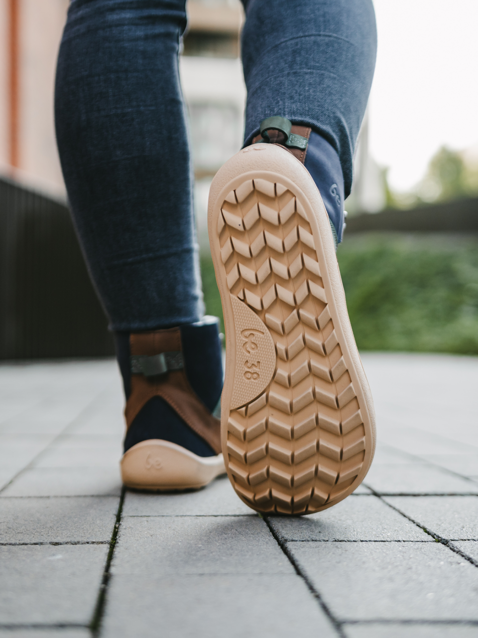 Barfußschuhe Be Lenka York - Navy, Brown & Beige