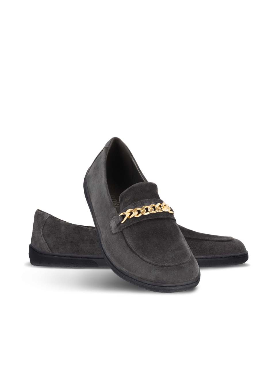 Barefoot Moccasins Be Lenka Prestage - Dark Brown & Gold