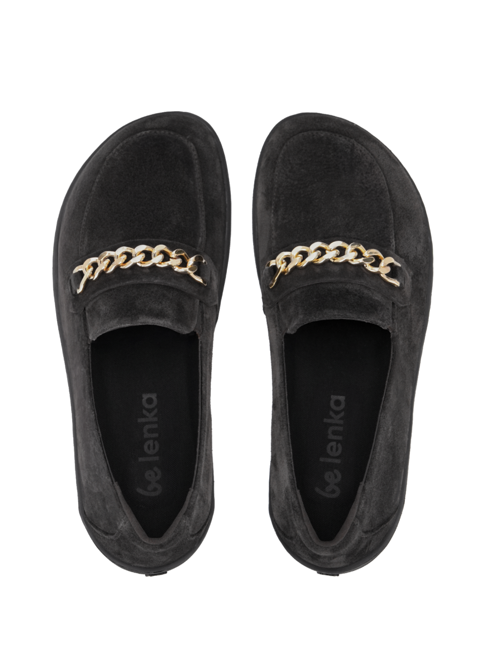 Barefoot Moccasins Be Lenka Prestage - Dark Brown & Gold