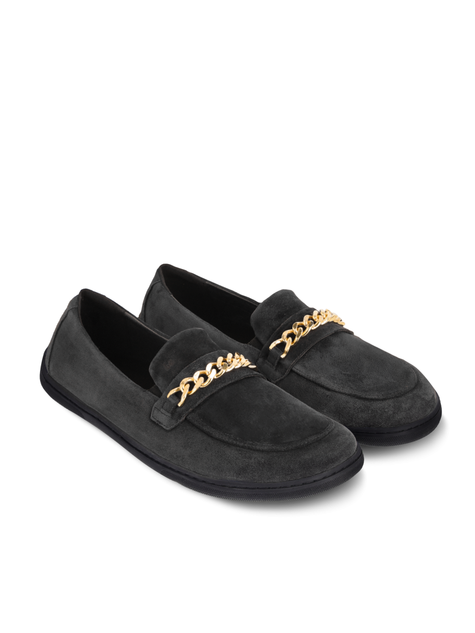 Barefoot Moccasins Be Lenka Prestage - Dark Brown & Gold