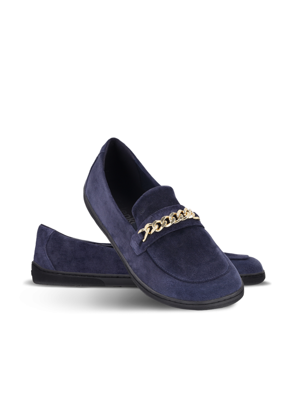 Barefoot Moccasins Be Lenka Prestage - Navy & Gold