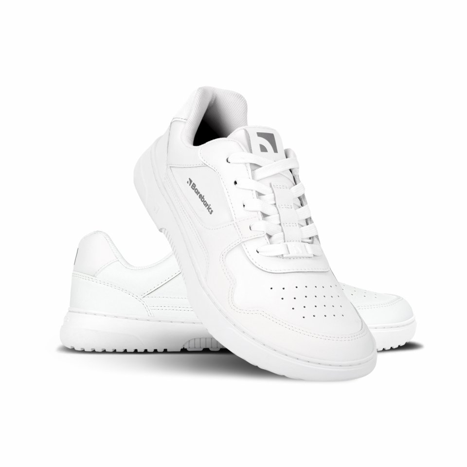 Barefoot Sneakers Barebarics Zing - All White - Leather