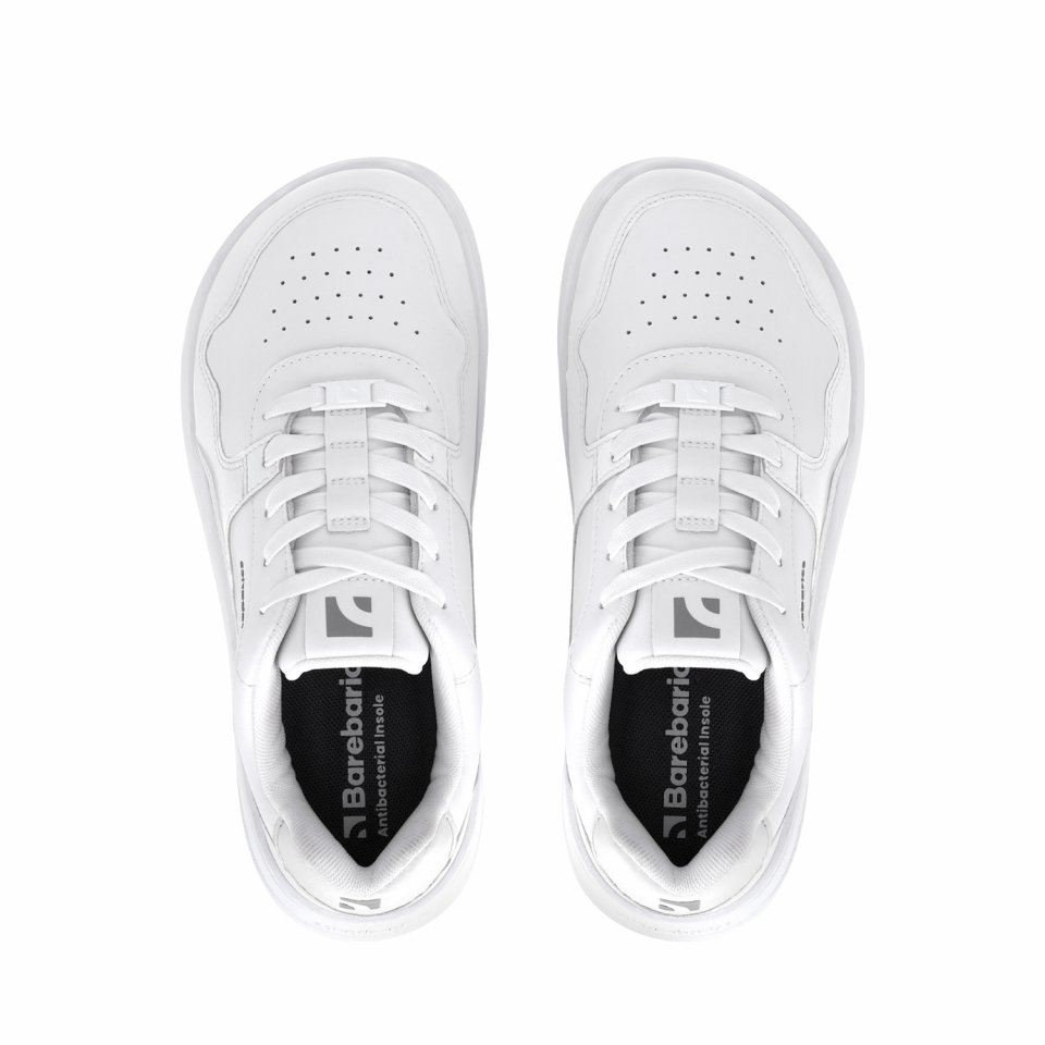 Barefoot Sneakers Barebarics Zing - All White - Leather