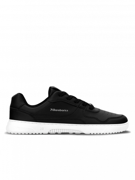 Barefoot Sneakers Barebarics Zing - Black & White - Leather