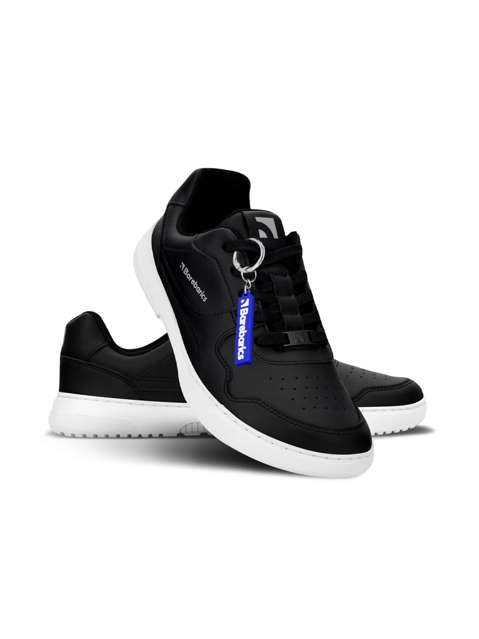 Barefoot Sneakers Barebarics Zing - Black & White - Leather