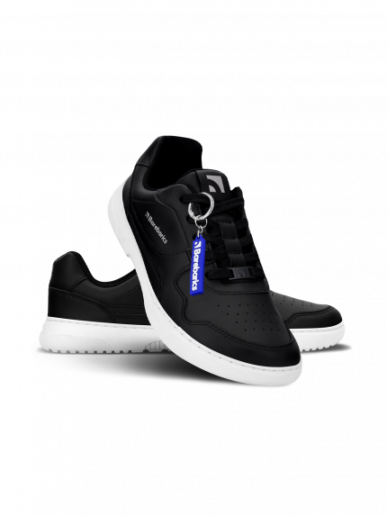 Barefoot Sneakers Barebarics Zing - Black & White - Leather