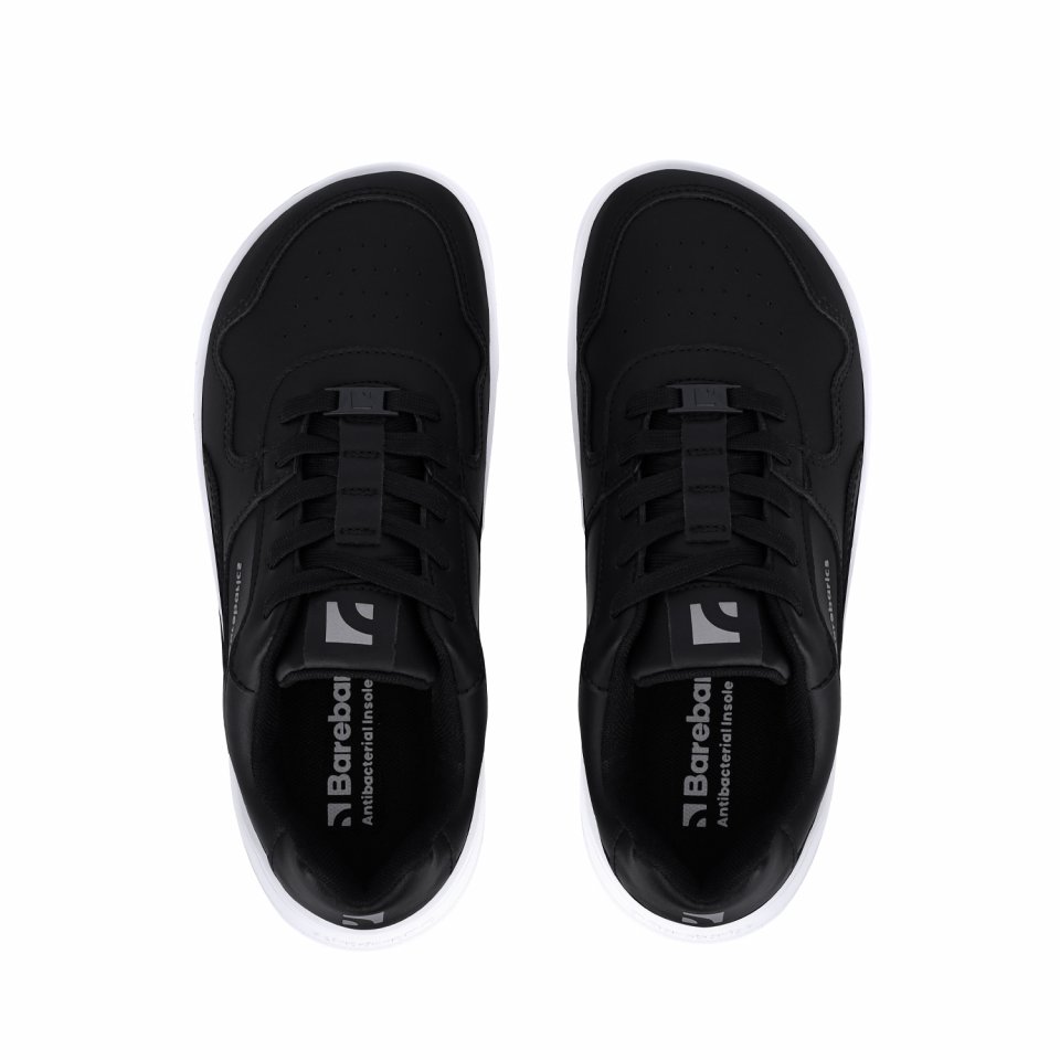 Barefoot tenisky Barebarics Zing - Black & White - Leather