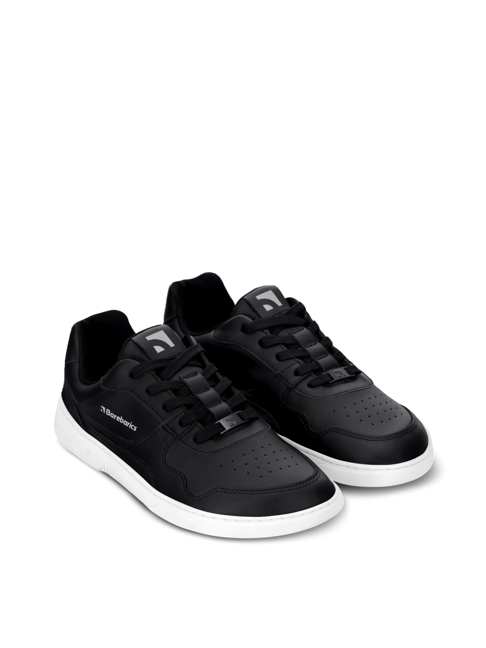 Barefoot Sneakers Barebarics Zing - Black & White - Leather