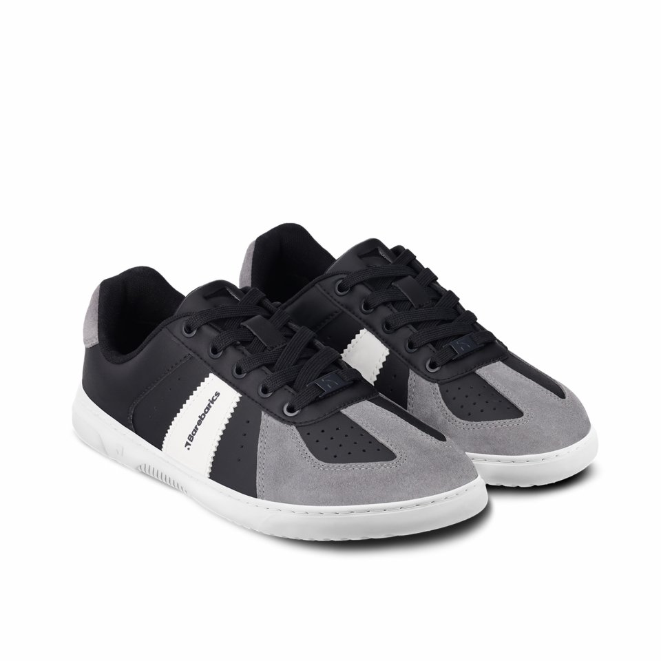 Barefoot Sneakers Barebarics Icara - Black & Dark Grey