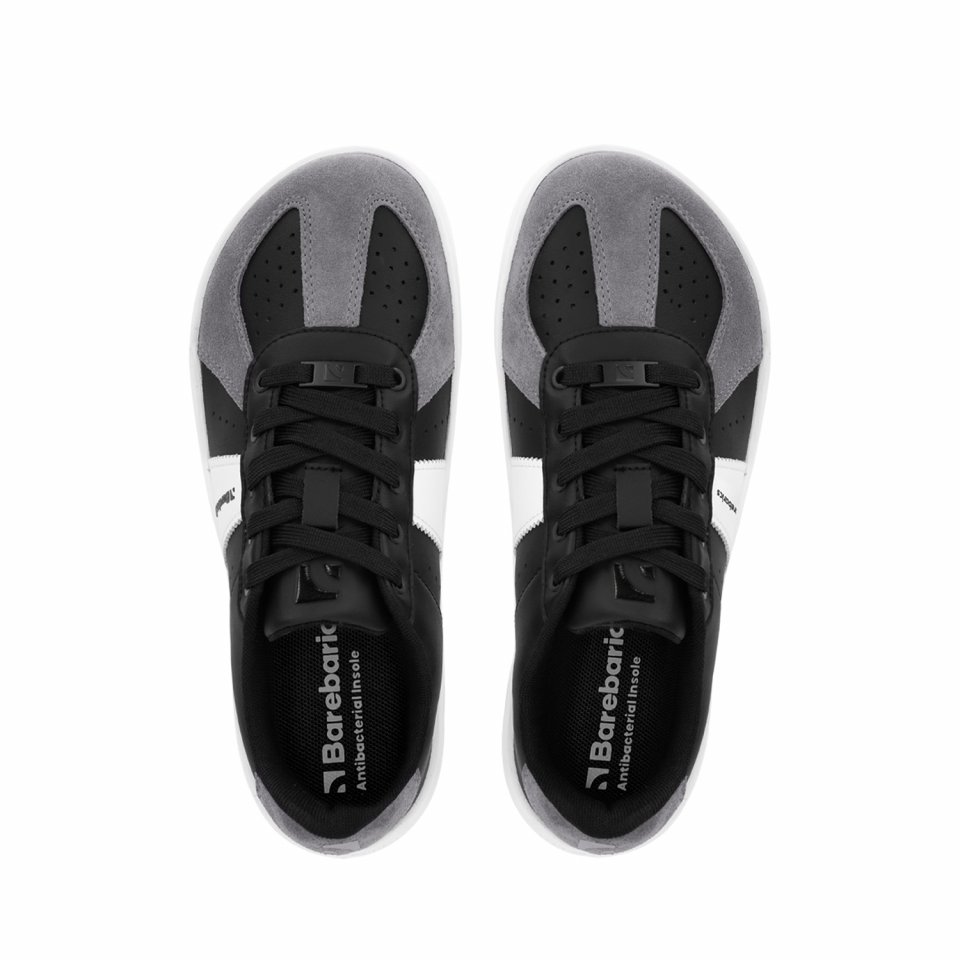 Barefoot Sneakers Barebarics Icara - Black & Dark Grey