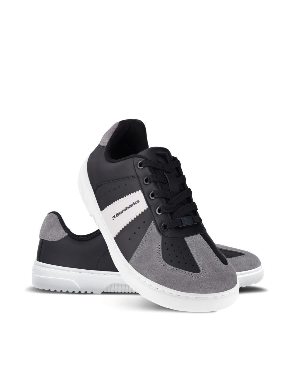 Barefoot Sneakers Barebarics Icara - Black & Dark Grey