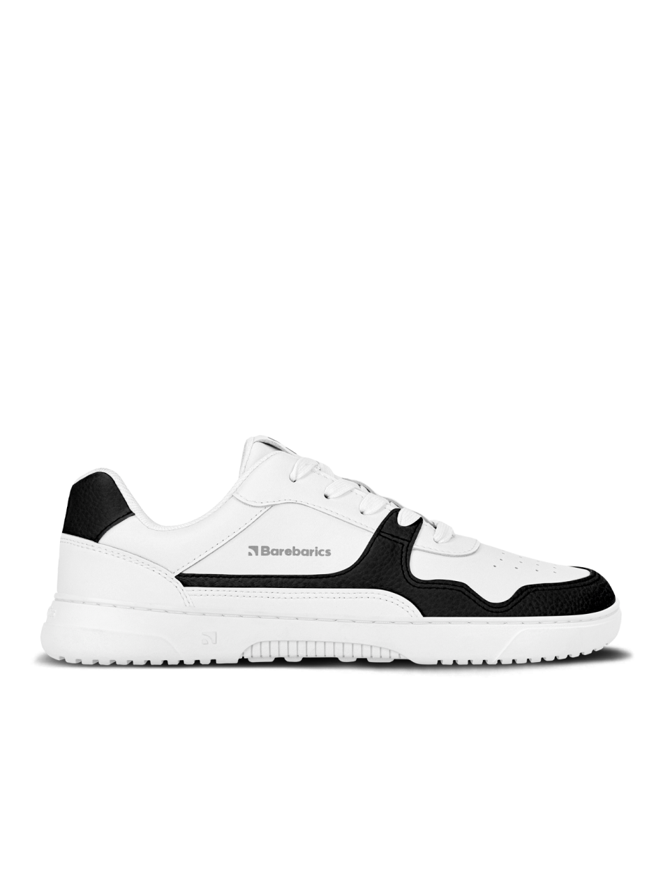 Barefoot Sneakers Barebarics Zing - White & Black - Leather