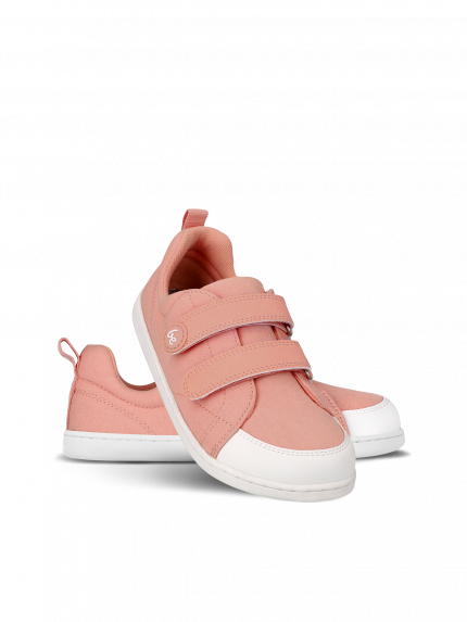 Kids barefoot sneakers Be Lenka Canvi Preschool - Coral Pink