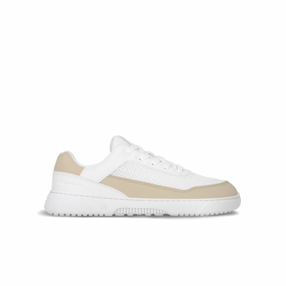 Barefoot tenisky Barebarics Vaporo - White & Beige