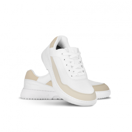 Barefoot Sneakers Barebarics Vaporo - White & Beige