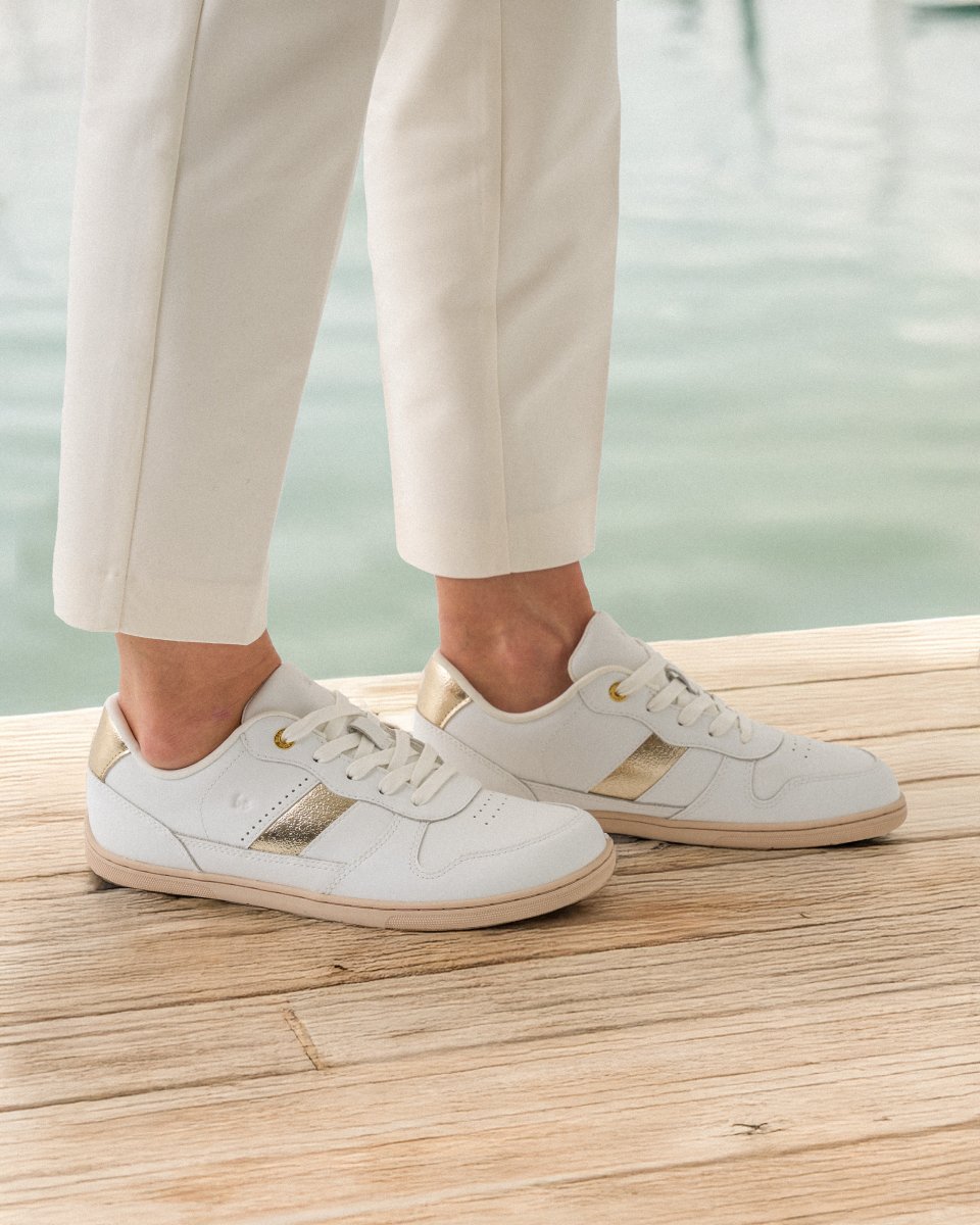 Barefoot tenisky Be Lenka Cellestia - White & Gold
