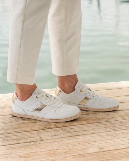 Barefoot tenisky Be Lenka Cellestia - White & Gold