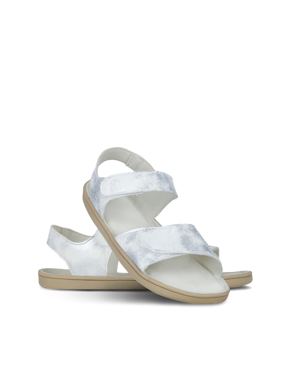Dziecięce barefoot sandały Be Lenka Miami Kids - Off - White Sparkle