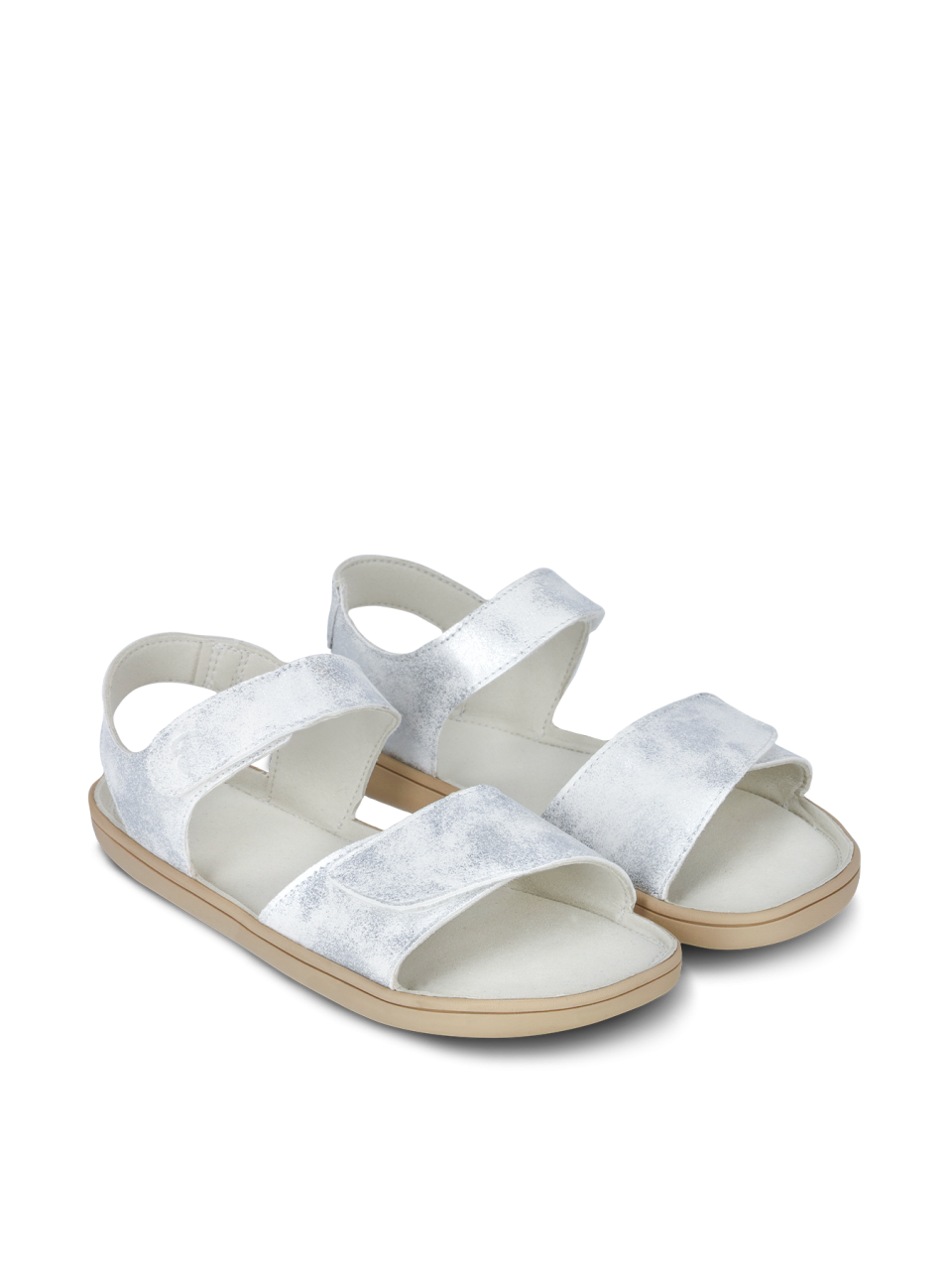 Dziecięce barefoot sandały Be Lenka Miami Kids - Off - White Sparkle