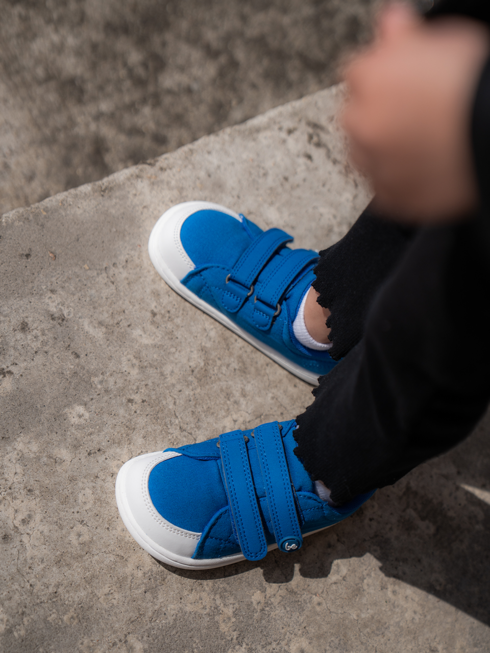 Dziecięce trampki barefoot Be Lenka Canvi Kids - Blue