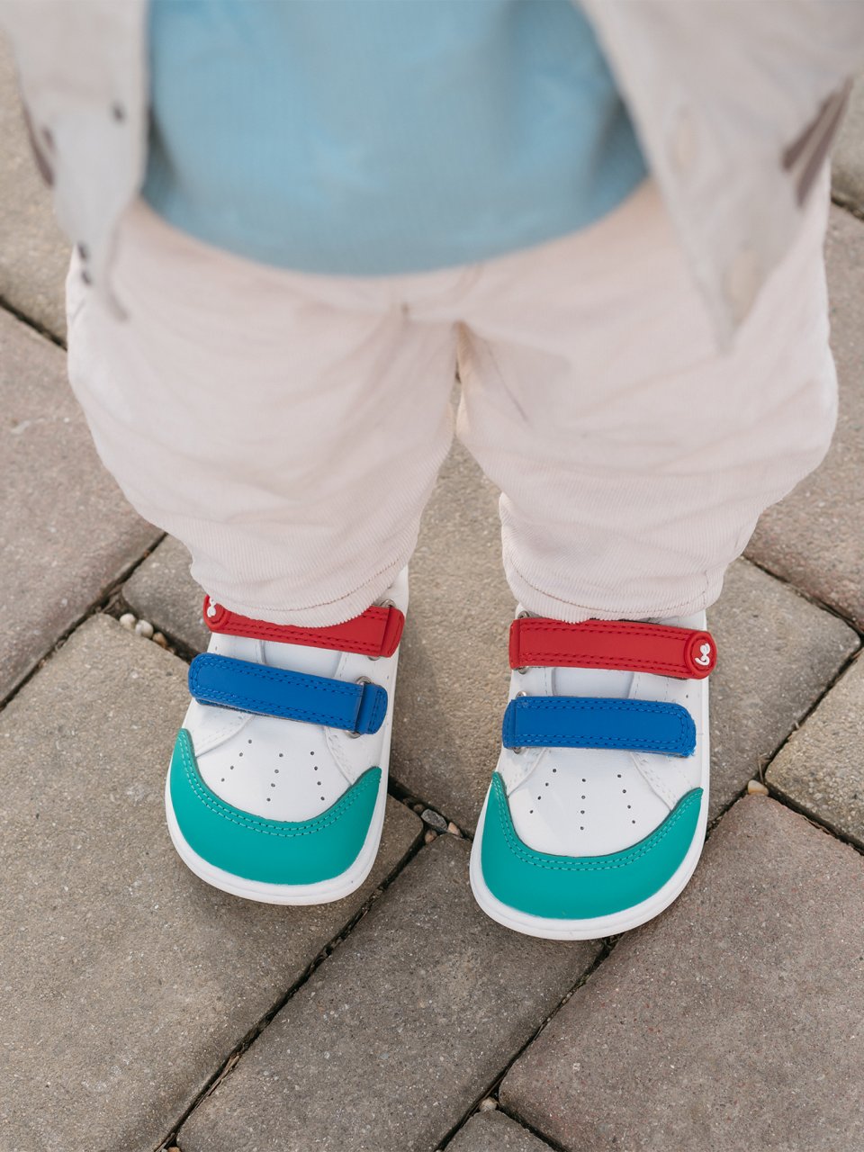 Barefoot scarpe sportive bambini Be Lenka Energise Preschool - White & Multicolour