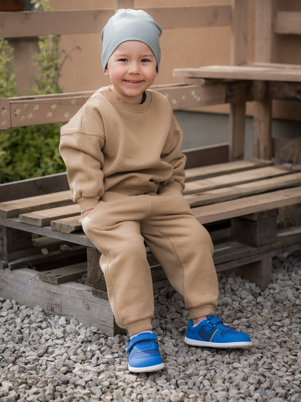 Dziecięce trampki barefoot Be Lenka Glade Kids - Blue & Green