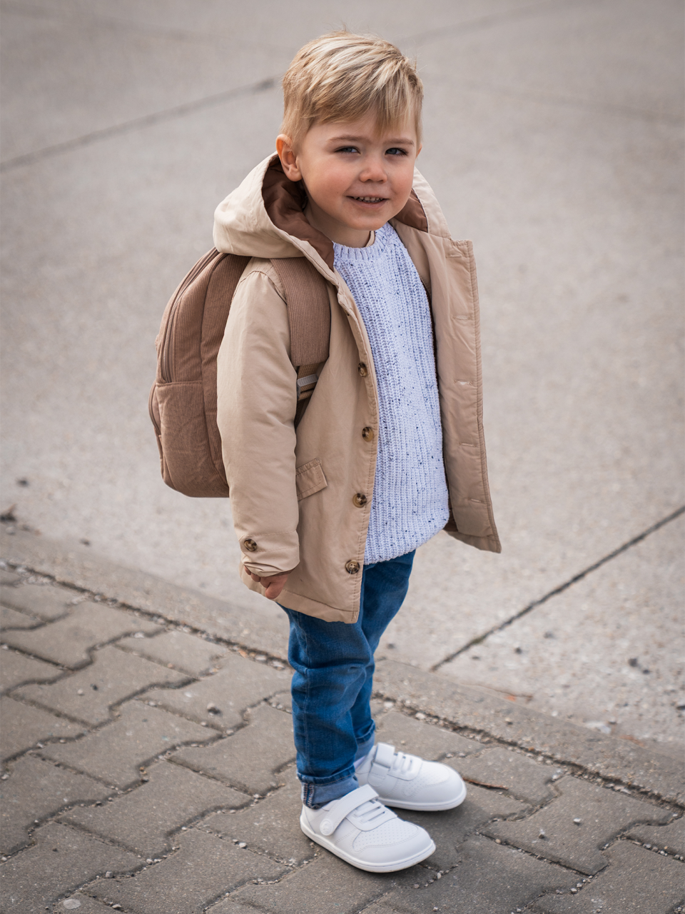 Barefoot scarpe sportive bambini Be Lenka Scoot Kids - All White