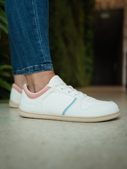 Barefoot baskets Be Lenka Echo - White & Cotton Candy Vegan