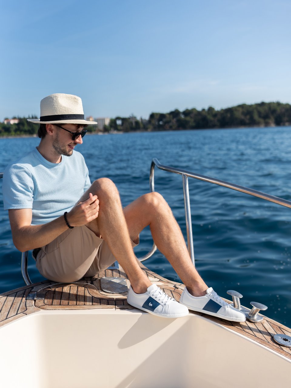 Barefoot tenisky Be Lenka Elite - White & Dark Blue