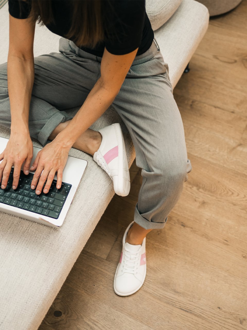 Barefoot tenisky Be Lenka Elite - White & Pink