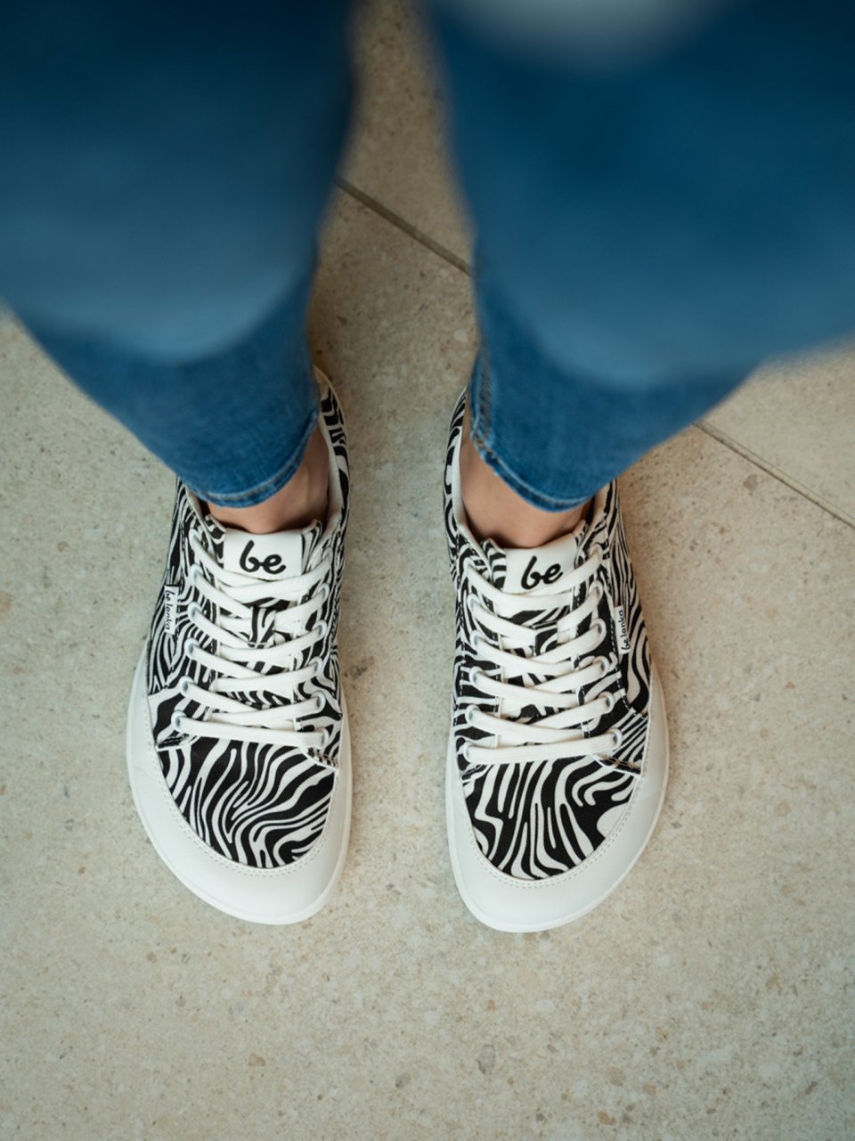Barfuß Sneakers Be Lenka Rebound - Zebra