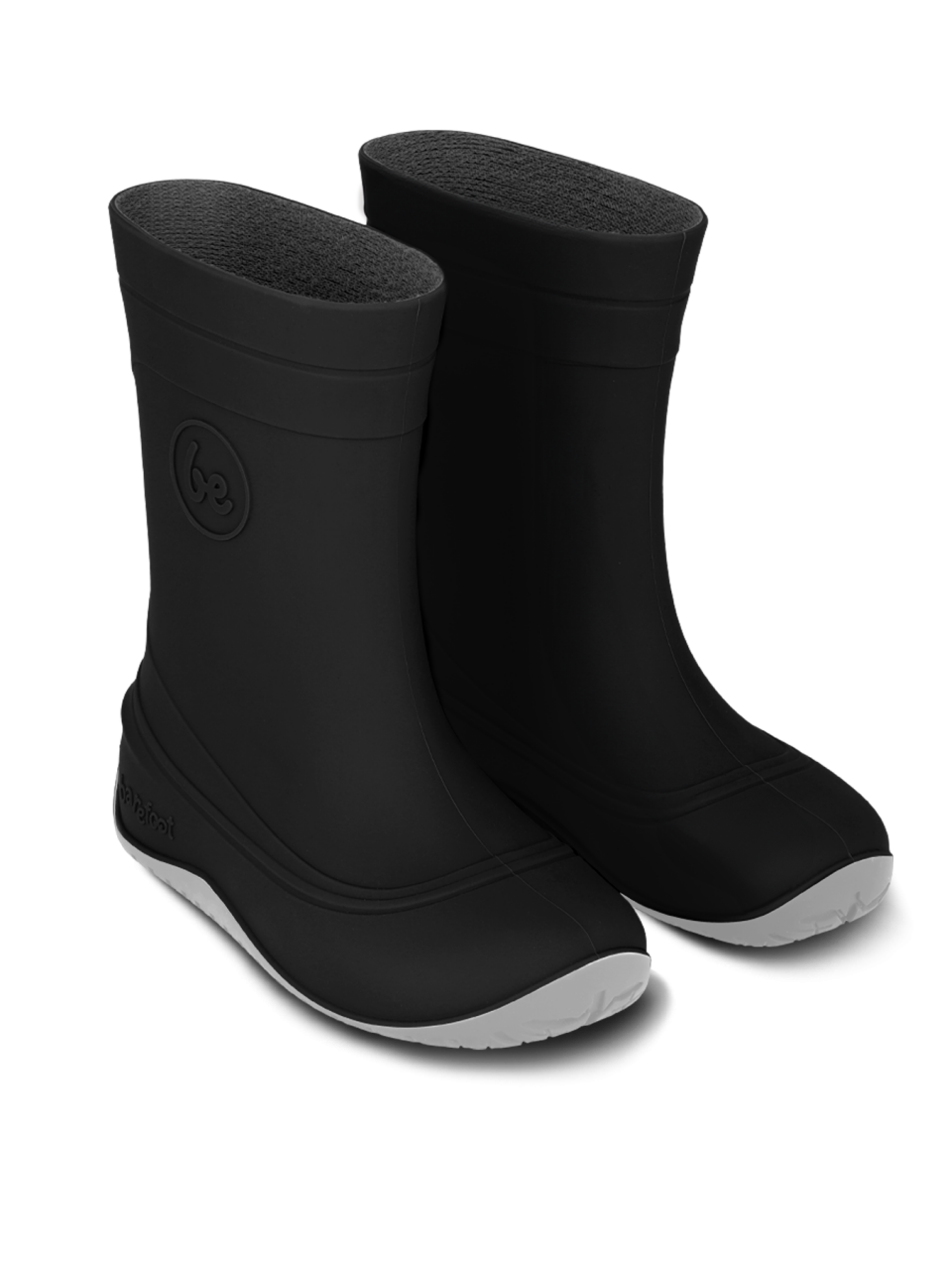 Detské barefoot gumáky Be Lenka Pudds - Black