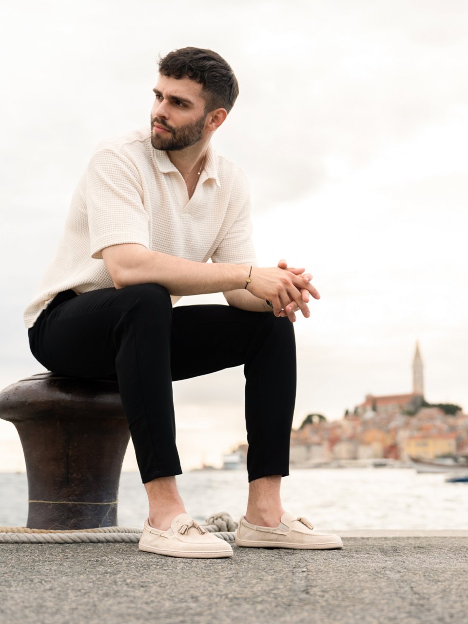 Barefoot mokasíny Be Lenka Portsiders - Beige