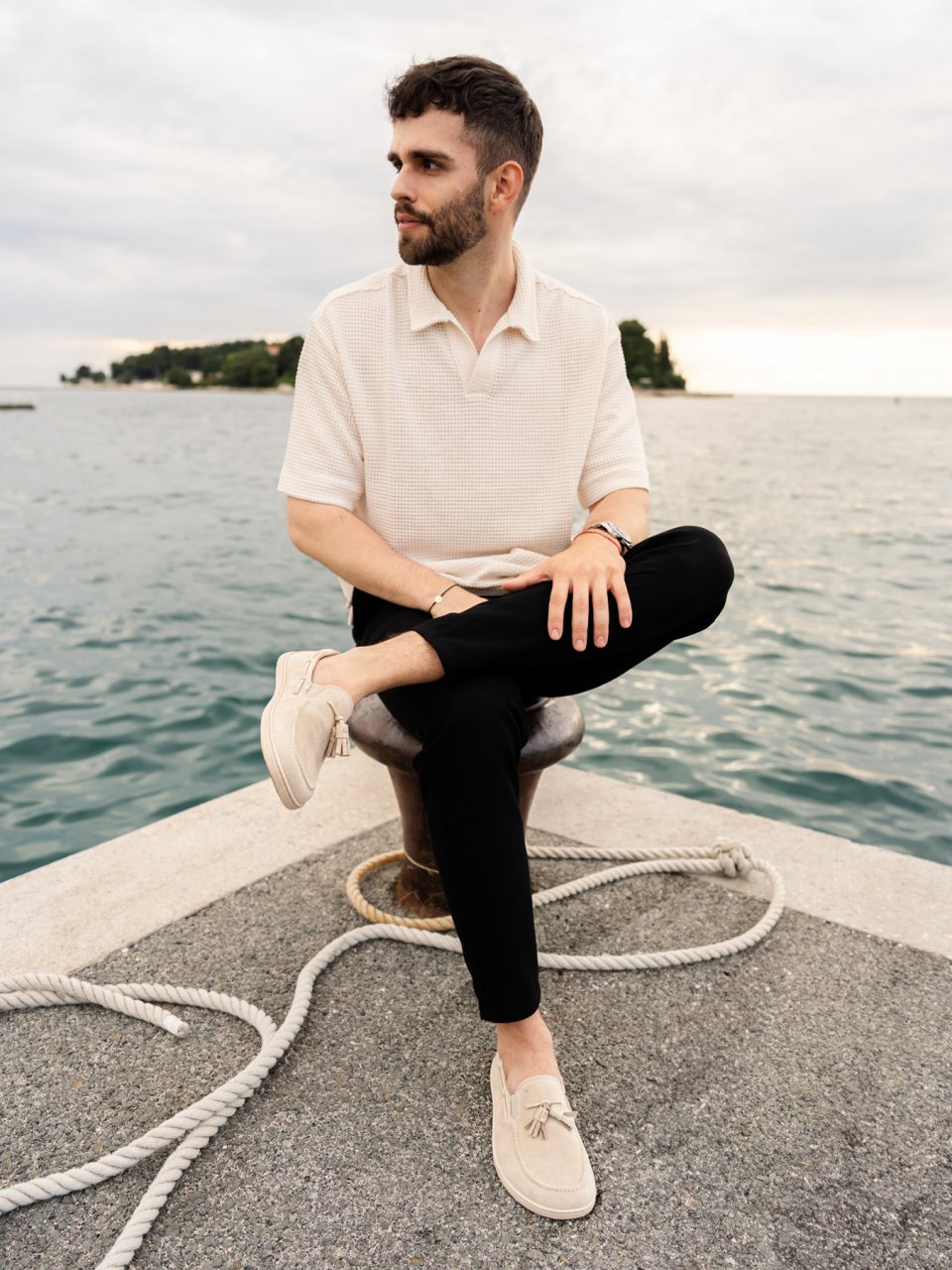 Barefoot mokasíny Be Lenka Portsiders - Beige