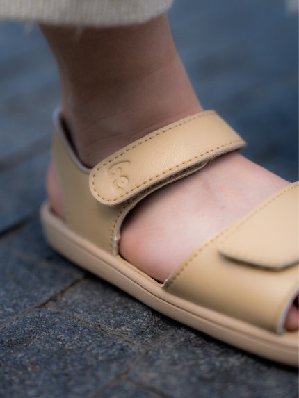 Detské barefoot sandále Be Lenka Miami Junior - Light Brown