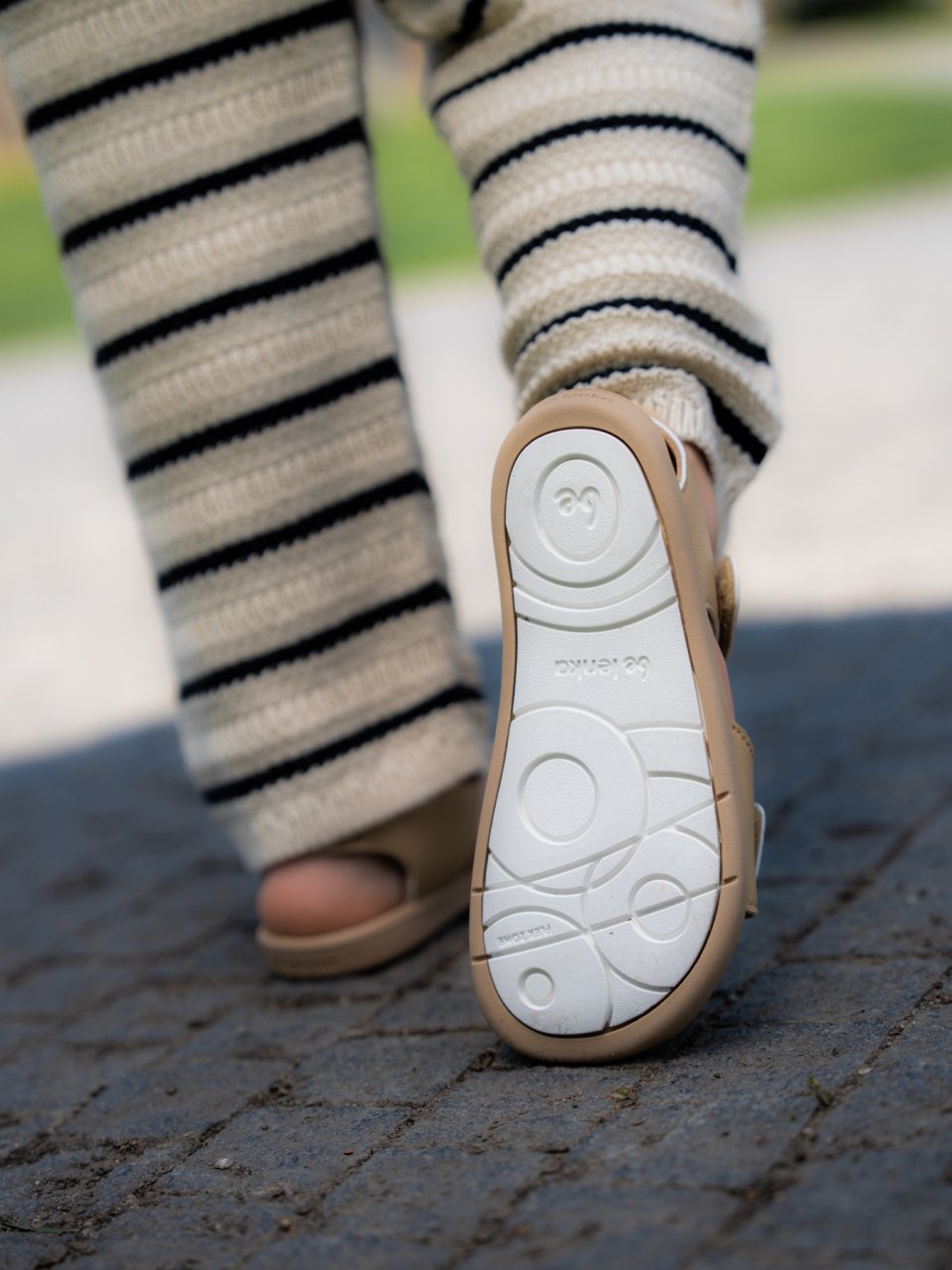 Detské barefoot sandále Be Lenka Miami Kids - Light Brown