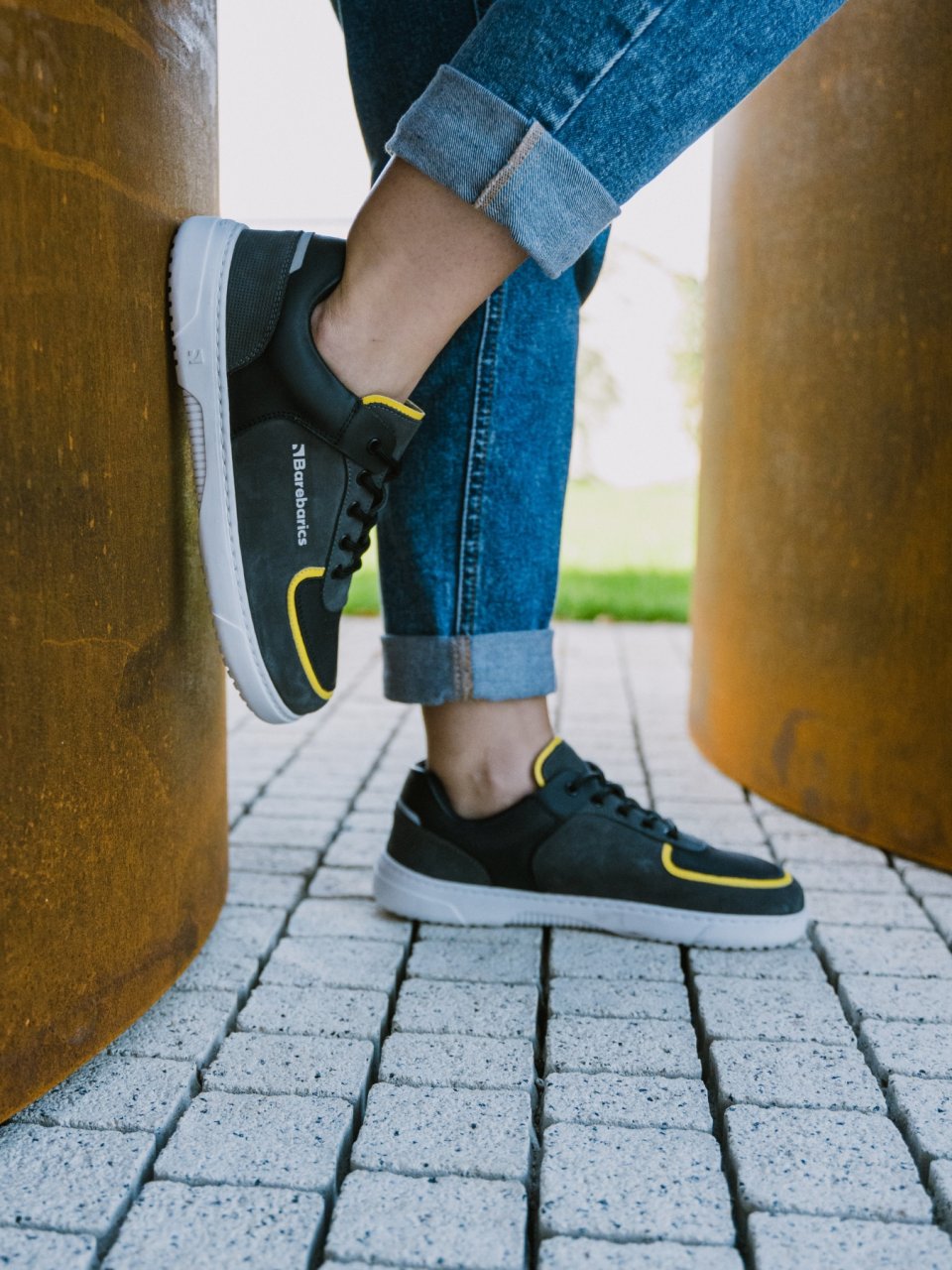 Barefoot tenisky Barebarics Blend - Dark Grey & Black