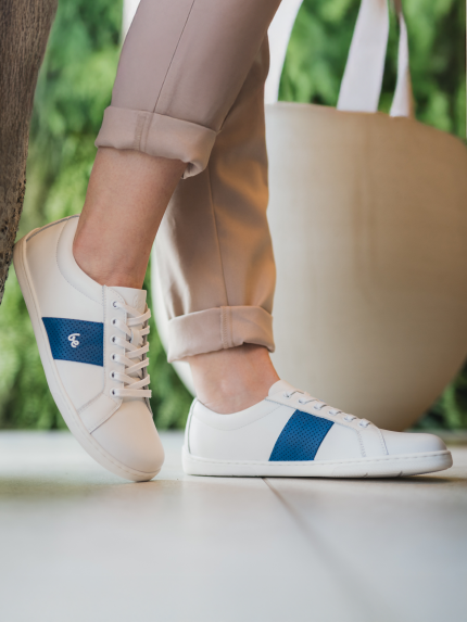 Barefoot tenisky Be Lenka Elite - White & Dark Blue