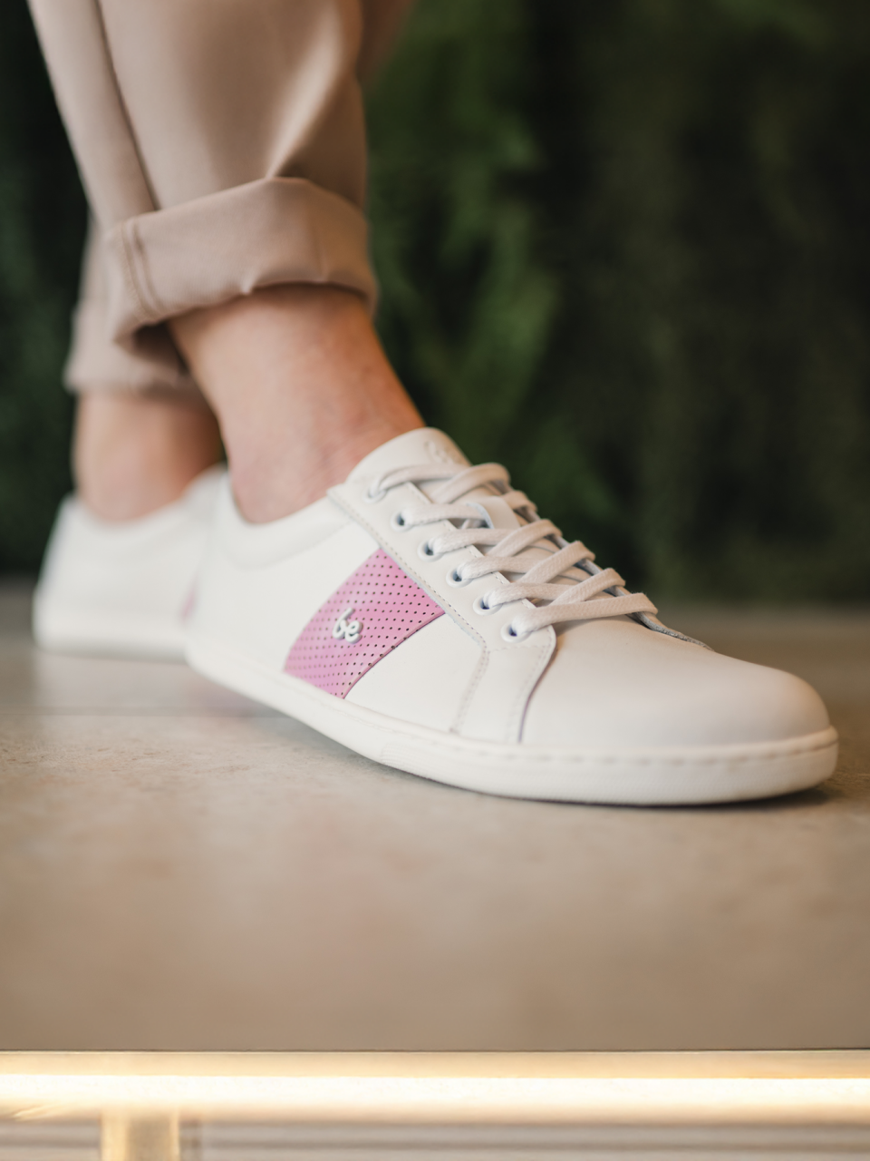 Barefoot tenisky Be Lenka Elite - White & Pink