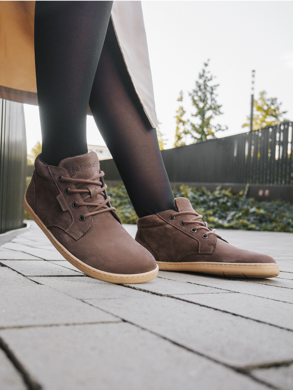 Barefoot topánky Be Lenka Synergy - Fleece - Chocolate & Beige