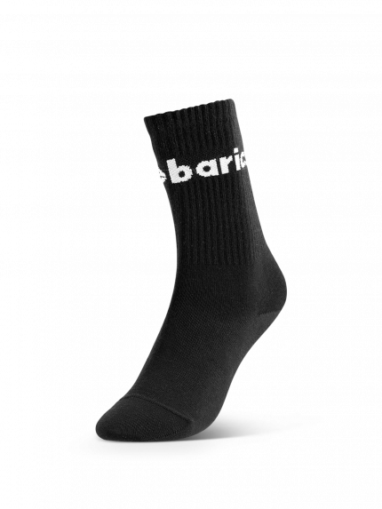 Barebarics - Barefoot Ponožky - Crew - Black - Big logo