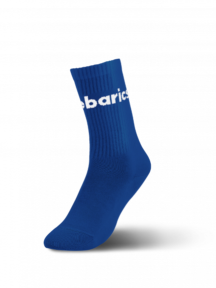 Barebarics - Barefoot Ponožky - Crew - Cobalt Blue - Big logo