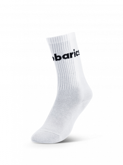 Barebarics - Barefoot Ponožky - Crew - White - Big logo