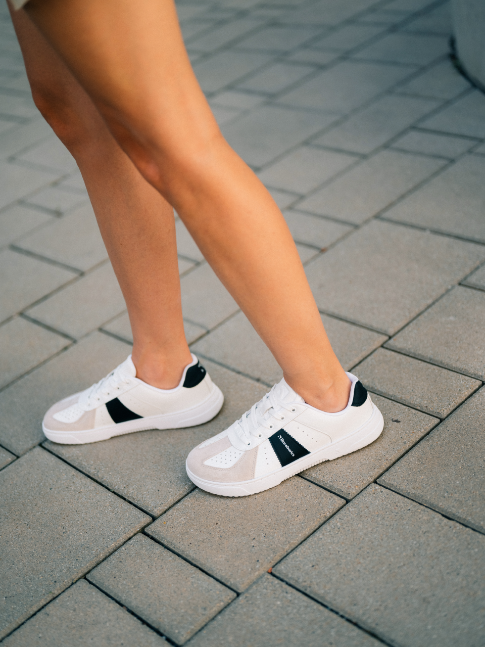 Barefoot tenisky Barebarics Icara - White & Beige