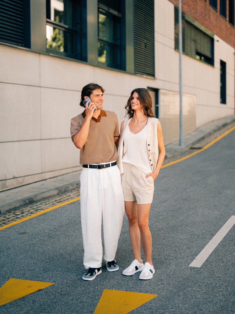 Barefoot tenisky Barebarics Icara - White & Beige