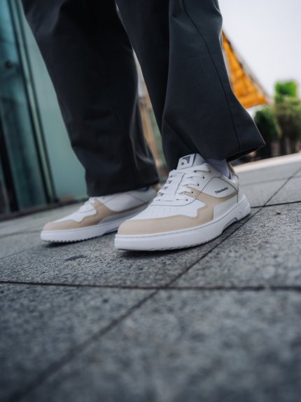 Barefoot tenisky Barebarics Zing - White & Cream