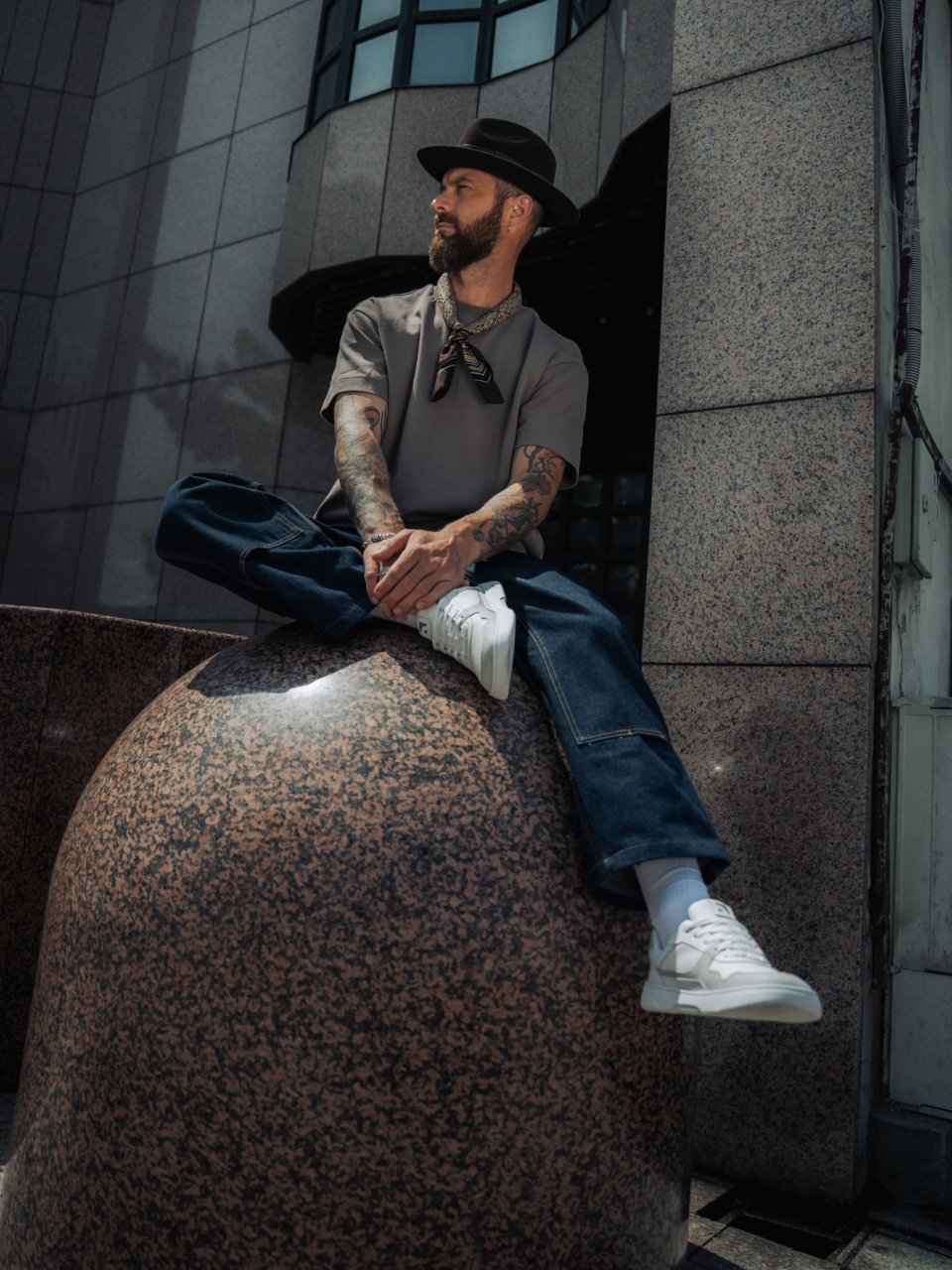 Barefoot tenisky Barebarics Zing - White & Light Grey