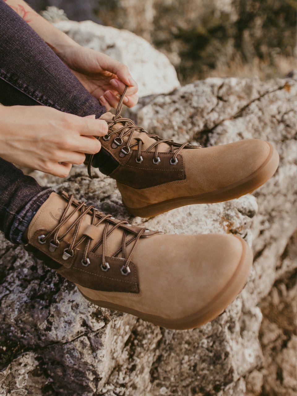 Barefoot topánky Be Lenka Nevada Neo - Sand & Dark Brown