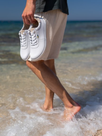 Barefoot topánky Be Lenka Royale - White & Beige