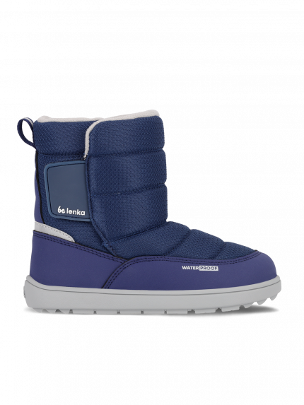 Detské barefoot snehule Be Lenka Ailo Kids - Dark Blue